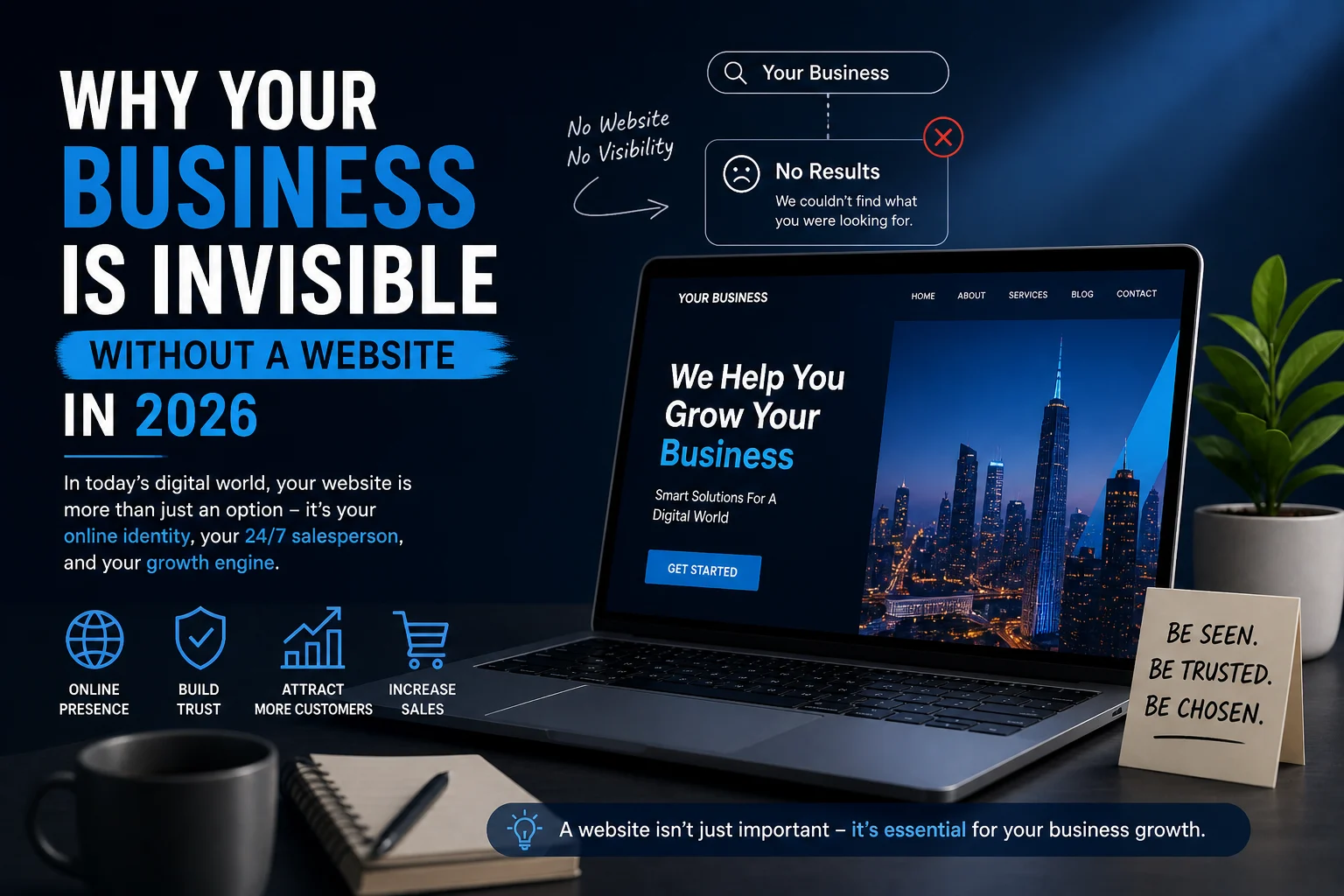 Why Your Business Is Invisible Without a Website in 2026